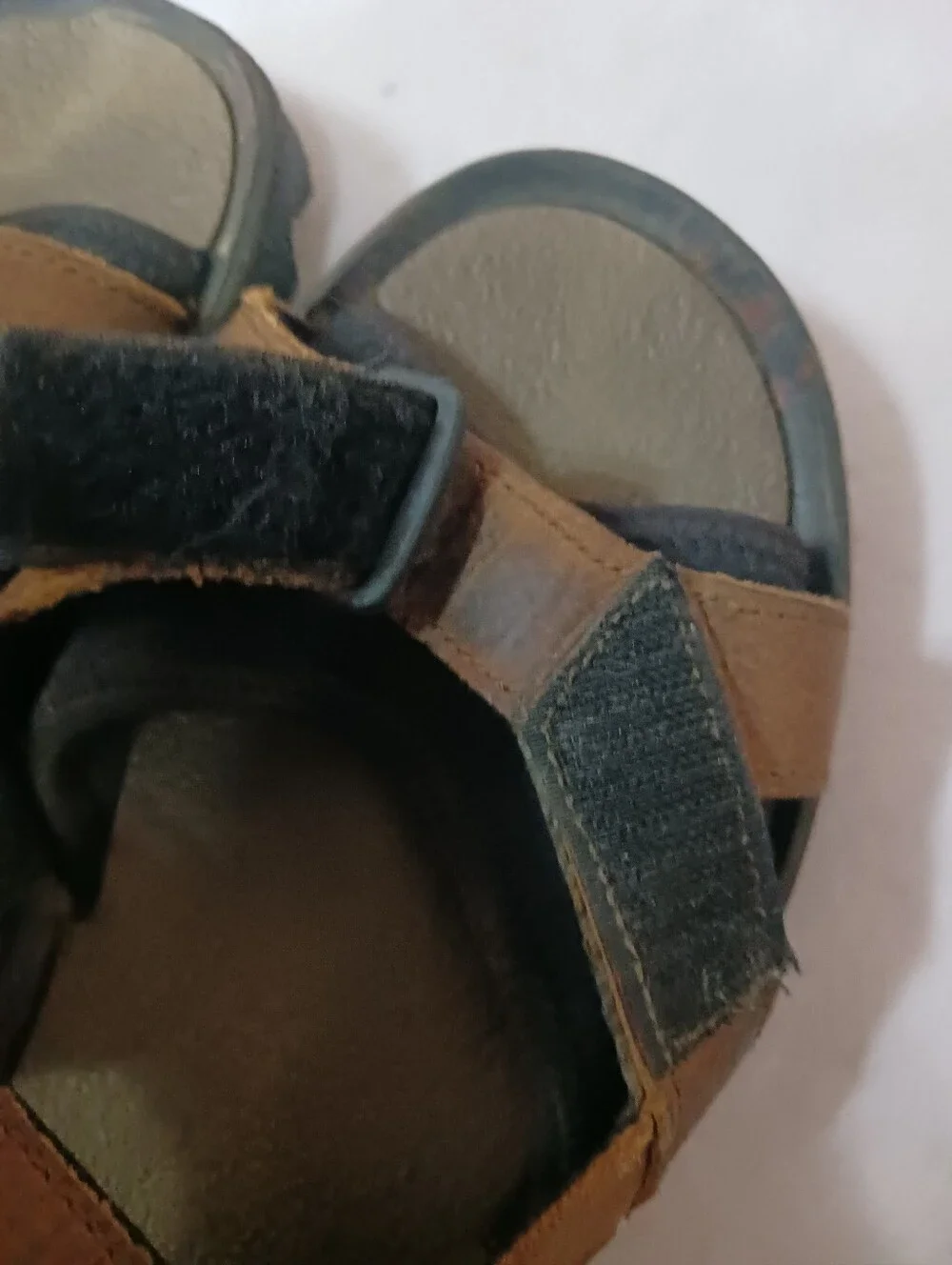 TIMBERLAND Mens Sandals Shoes LEATHER Adustable Straps Size 10